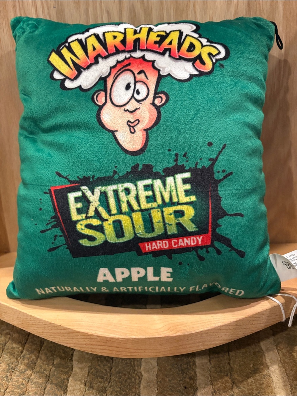 Warhead Extreme Sour Apple Pillow Plush - NWOT